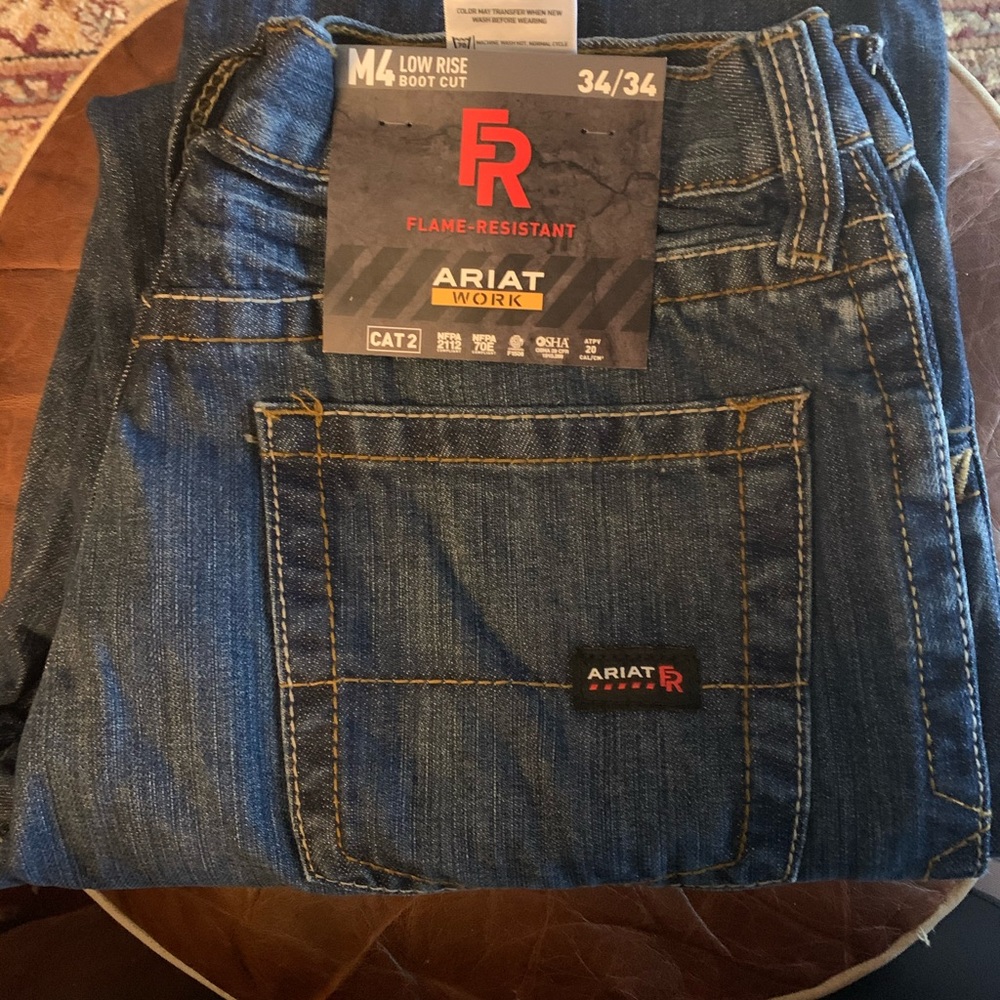 Men’s Ariat FR Low Rise Boot Cut Jeans size 34x34